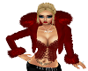 Red Fur Jacket Layerable