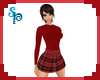 [S] Plaid Outfit Red