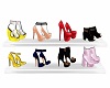   White  shelf of heels