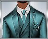 Teal Cocktail Suit