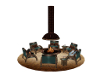 10 p Teal Chat Firepit