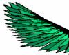teal spikey wings