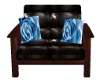 Rose & Leather Love Seat