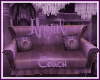 Royal Purple Couch Poses