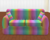 Rainbow Colored Sofa