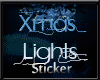 [KLL]XMAS LIGHTS STICKER