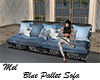 Blue Pallet Sofa Boho