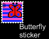 Animated Butterfly Stamp