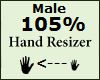 Hand Scaler 105% Male