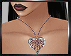 E* Rose Heart Necklace