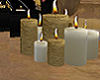 [CY]White & Gold Candles