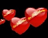 Valentine Hearts Red
