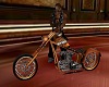 Brown Harley Chopper
