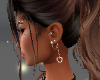 Gold Nice Heart Earrings