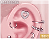 é. ear set. silver