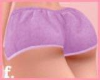 f. cozy shorts purple