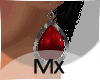 !Mx! red  Earrings