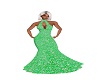 Green & White Gown