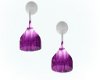 Purple glass lamps