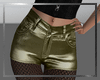 LS-gold leather shorts
