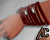 (A) Left Bracelet Red
