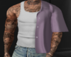 Lilac Shirt and T tatts