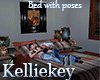 Bed with poses