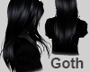 Jet Black Goth Hair