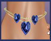 OM Sapphire Heart Chain