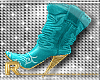 Turquoise boots