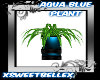 Aqua Blue Floor Plant