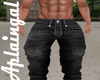 Black Jean Loose Pant/M