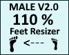 Feet scaler 110%