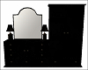 Black Dresser w Lamps