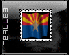 Arizonia flag stamp