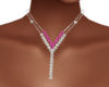 HotPink Crystal Necklace