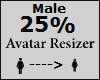 Avatar scaler 25% Male