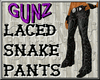 @ Laced Snake Pants