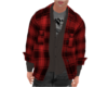 shirt jacket flannel red