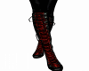 Black&Red Leather Pants