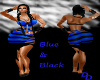 (DD)sexy blue & blk dres