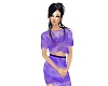 Purple Sateen Dress