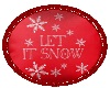 Let It Snow Red Rug
