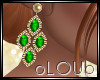 .L. Wishes Green Earring