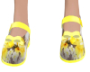 Yellow Flower Mary Janes