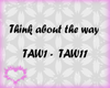 think about the way