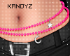 !!K Waist Beads Hot Pink