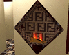 Fendi wall fireplace