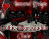 Goth Heart Cuddle Chair