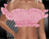 [L] PINK FRILLY TOP